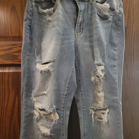 Judy Blue Jeans Judy Blue Jeans 4w Paint Splatter Boyfriend Fit